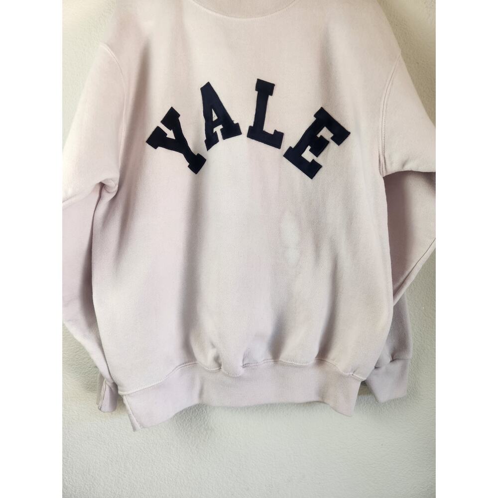 Vintage Yale Sweatshirt Unisex XL Pink Made in USA Soffe Heavy Sweats - Picture 3 of 9